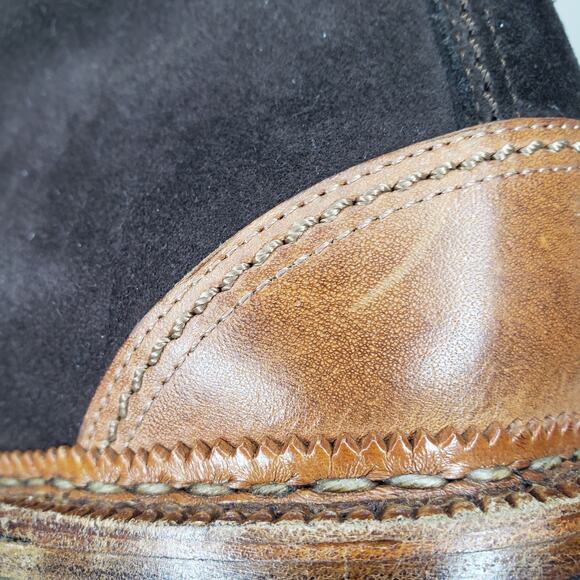 RALPH LAUREN FARLEY Brown Sport Suede Leather Boots Men's 11.5D Made in Italy - Picture 16 of 16